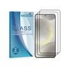 2 Pack MEZON Samsung Galaxy S24 (6.2") Clear Premium Fingerprint Unlock 9H HD Tempered Glass