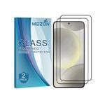 2 Pack MEZON Samsung Galaxy S24 (6.2") Clear Premium Fingerprint Unlock 9H HD Tempered Glass