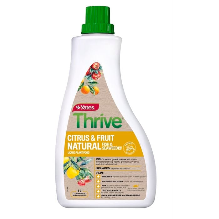 Yates 1L Thrive Natural Citrus And Fruit Liquid Plant Food