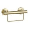  evekare 300mm Brushed Brass Towel Rail with Grab Rail