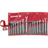 Sidchrome 16 Piece Metric / A/F Ring And Open End Spanner Set