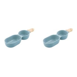 2PK Ladelle Alto Serve & Share Pale Blue 2 Part Stick Snack Serving Platter