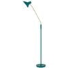 Telbix Farbon Contemporary Standing Floor Lamp Light Metal Brass Matt Green