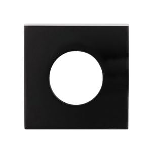 Lockwood Matt Black Velocity Small Rose Escutcheon