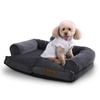 Charlie's Corduroy Dog Sofa Bed Charcoal - Small