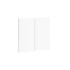 Kaboodle 600mm Macaroon V-Groove Medium Rangehood Doors - 2 Pack