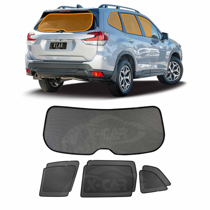 Window Sun Shades For Subaru Forester 2018-2024 Car Uv Protection Custom Rear Windscreen Shade Sunblind Mesh