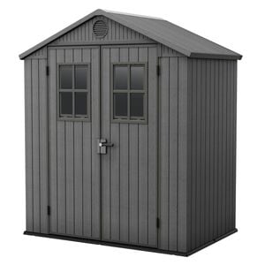 Keter Darwin 6x4' (1.9 x 1.2m) Garden Shed - Grey