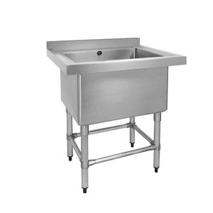 Modular Systems Stainless Steel Single Deep Pot Sink  - Commercial Kitchen Mop Sink (770-6-SSB)