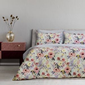 Ardor Boudoir Holly Printed Floral Queen Bed Quilt Cover Set Spring/multi