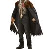 Rubie's Dead King Deluxe Costume Cape Mask With Crown Child Halloween Grey
