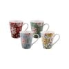 Bundanoon New Bone China Coffee & Tea Mugs - 400ml Artistic Blooms