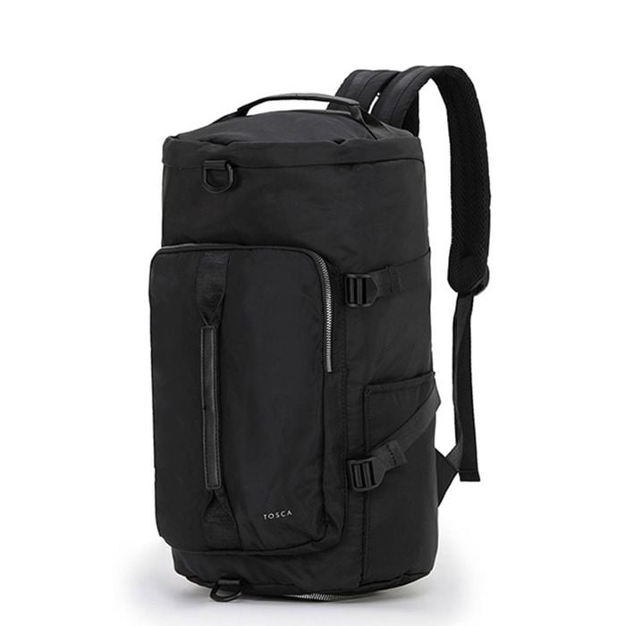 Tosca Barrel Travel Heavy Duty Hiking Backpack/Tote Black
