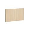 Kaboodle 800mm Honey Oak Modern Farmhouse Sink Doors - 2 Pack