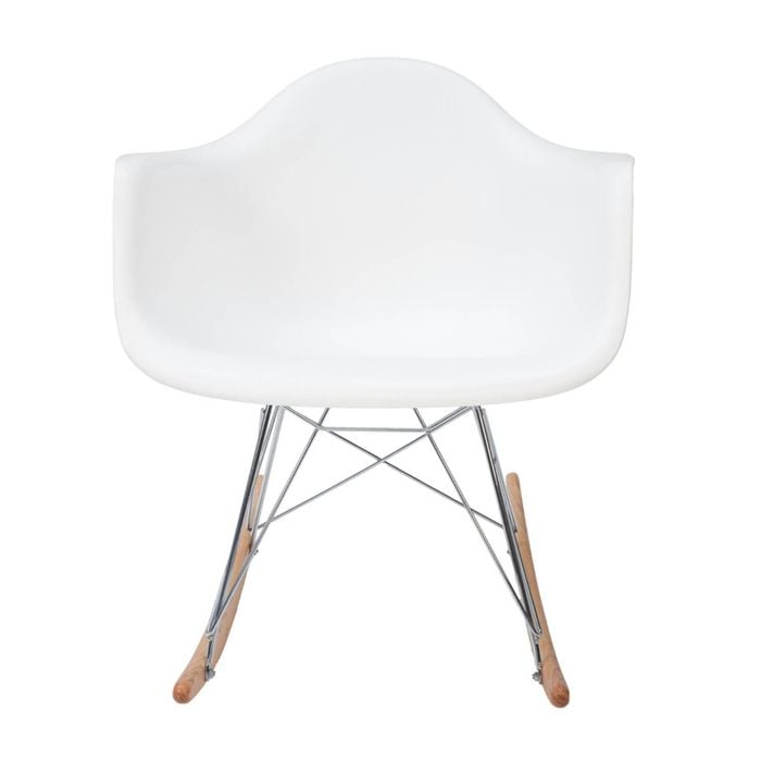 Sk Designer Living | Replica Eames Rar Rocking Chair | Plastic - White