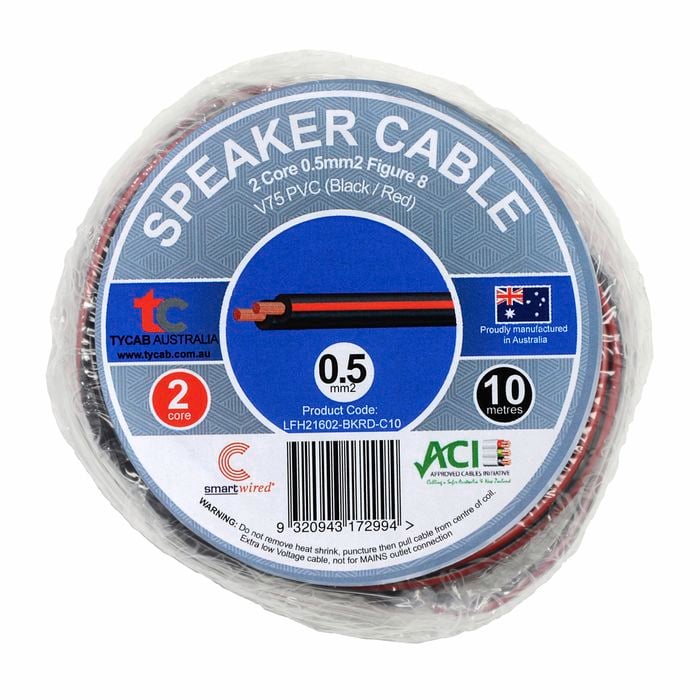 Tycab Cables 0.5mm² 2 Core Speaker Cable