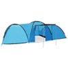 vidaXL Camping Igloo Tent 650x240x190cm 8 Person Blue Family Outdoor Canopy
