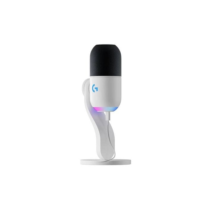 Logitech Yeti GX Dynamic RGB Desktop Gaming Microphone (White)