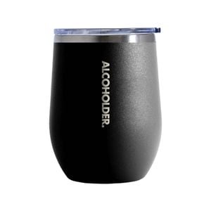 Stemless Tumbler Powder Coated Matte Finish 415ml (14oz) Black