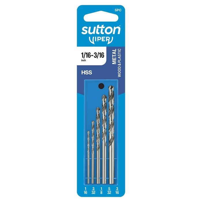 Sutton Tools Viper 5 Piece Imperial Jobber Drill Bit Refill Set