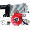 GEN1 High Flow Turbo Charger With 50mm Intercooler And Genuine Oil Feed Pipe For Mitsubishi Challenger 4D56 2.5L 2WD VT10