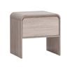 Design Square Ernest Wooden Bedside Nightstand Side Table W/ 1-Drawer Oak