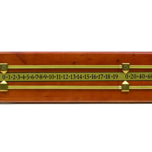 Rectangle Pool Billiard Table Snooker Scoreboard Maple and Brass