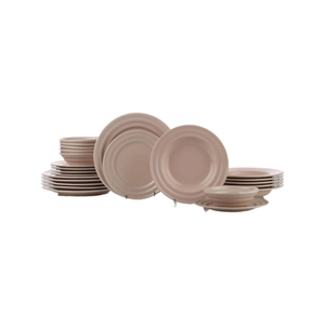 Kütahya Tuana 24 piece Dinner set  PEARL Matt Pink