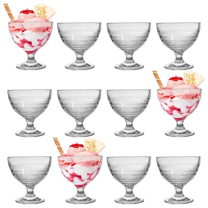 Gigogne Glass Ice Cream Bowls - 250ml - Pack of 12