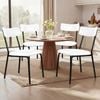 ALFORDSON 4x Dining Chairs Leather White