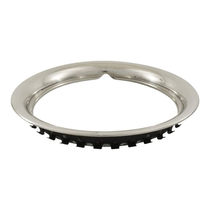 Torco 13 Inch Universal Smooth Stainless Steel Beauty Wheel Trim Ring Set of 4