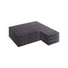 Argon Tableware 12pc Marble Placemats & Square Coasters Set - Black