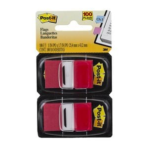 Post-it Twin Pack Flags 100pcs (Red)