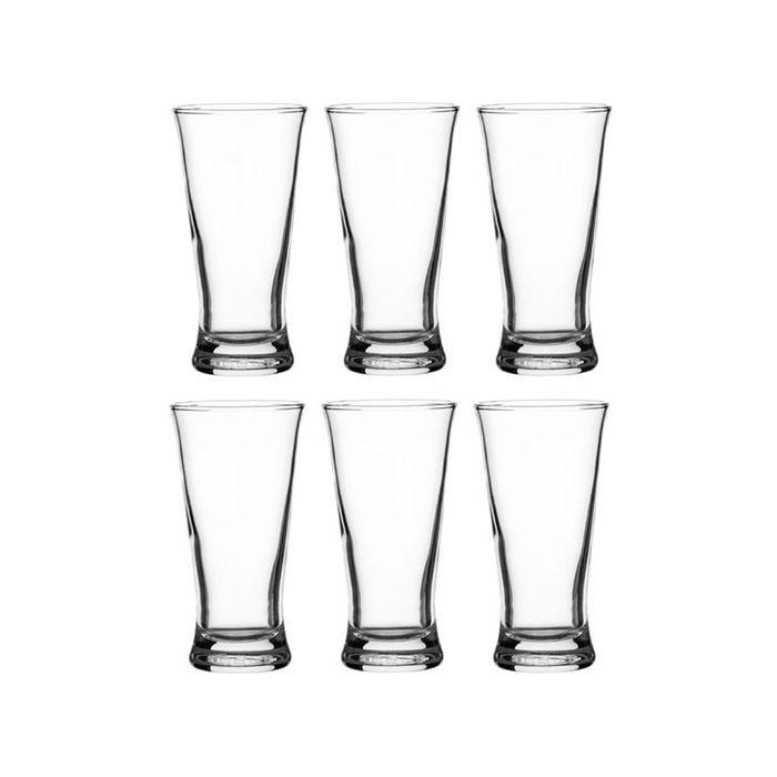 Crown Pilsner Beer Glasses 200ml - Set of 6