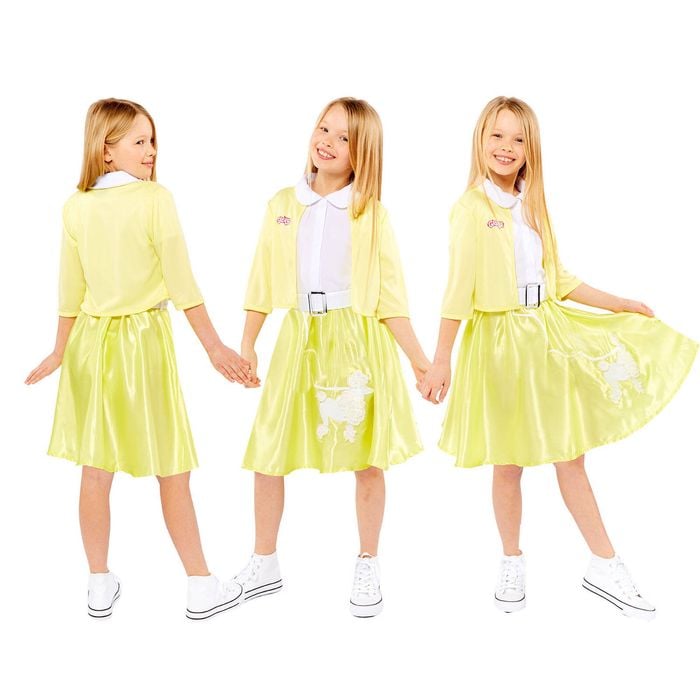 Grease Girls Childrens Party Costume Sandy Summer Nights 10-12 Years Officially Licensed
