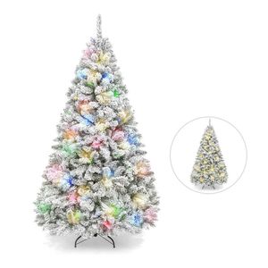 Festiva Christmas Tree With LED 1.8m Xmas Trees Snow Flocked Artificial Decor