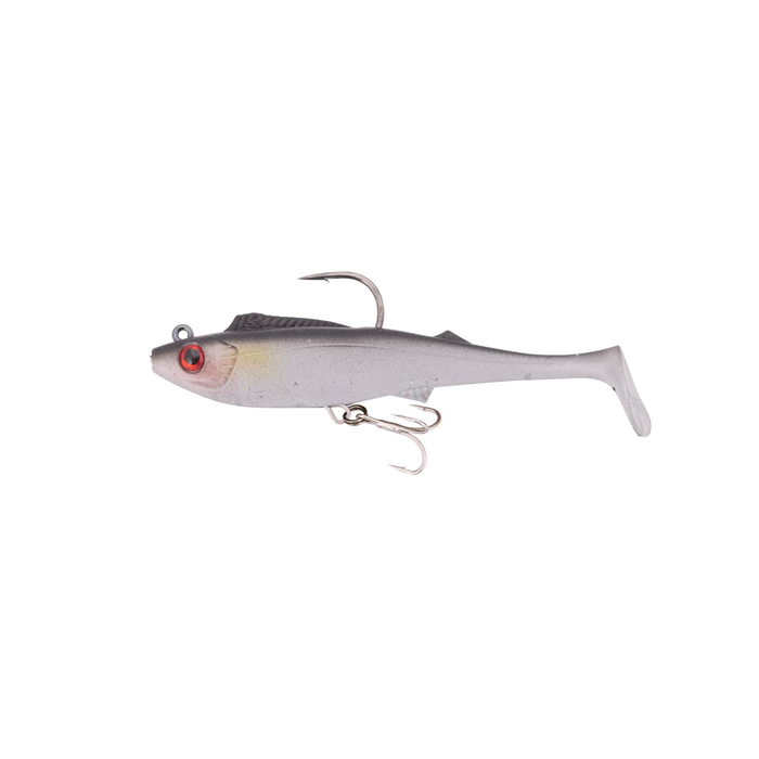 Berkley 2022 Shimma Pro Rig 5.5" Rigged Soft Plastic Fishing Lure Silver Ghost