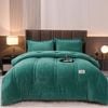 Cottonmore Large Warm Winter Ultra Soft Plush Blanket Quilt 200x230cm - Dusty Teal