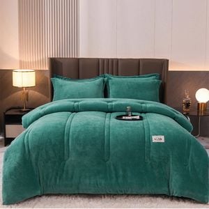 Cottonmore Large Warm Winter Ultra Soft Plush Blanket Quilt 200x230cm - Dusty Teal