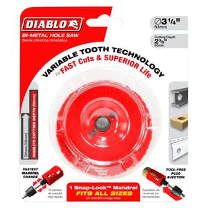Diablo 79mm Carbide Tipped Wood and Metal Hole Saw
