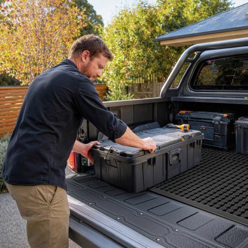Ute matting protects vehicle trays with a non slip surface. Easy to trim and fit.