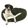 Charlie's Snookie Hooded Corduroy Calming Dog Bed Olive Medium