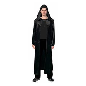 More Than Party Adults Unisex Lightweight Halloween Black Hooded Robe Costume