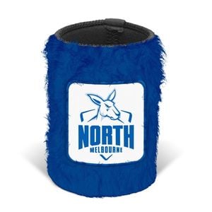 North Melbourne Kangaroos AFL Bottle Fluffy Beer Can Bottle Cooler Stubby Holder
