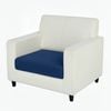 Anyseat Sofa Cover Navy Polyester Thick Stretchable Cushion For Living Room 1pc Enlarge Size 160-185cmx85-105cm
