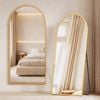 Advwin Arched Full Length Floor Mirror 180*80cm Standing/Leaning/Hanging