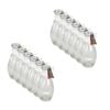 12PK Glass & Co Ribbed Glass Vase Home Decor 243.8x14.2cm - Clear