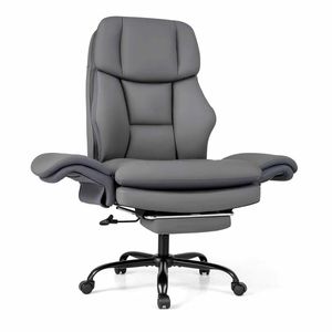 Costway Ergonomic Cross Leg Office Chair Arm Scratch-Resistant Wheel