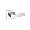 Gainsborough G2 Series Angular Bright Chrome Privacy Leverset With Square Backplates - Bright Chrome