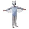 How to Train Your Dragon Light Fury Kids Halloween Costume – Jumpsuit, Wings &amp; Mask, White Colour, Small